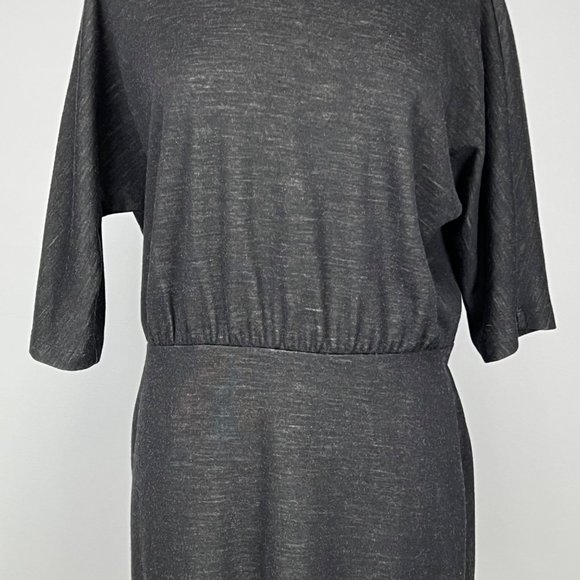 Worth Petite Gray Wool Blend Dolman Sleeve Sweater Dress size Large - Picture 3 of 11